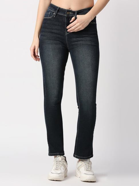 Pepe Jeans Charcoal Flared Fit High Rise Jeans