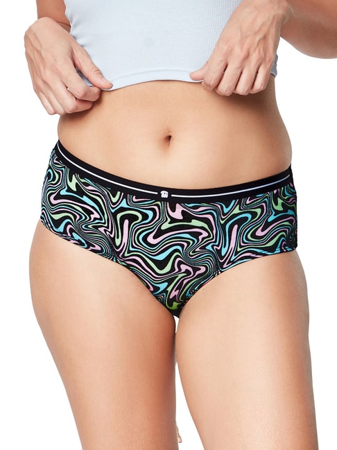 The Souled Store Multicolor Trippy Vibes Printed Hipster Panty Price in India