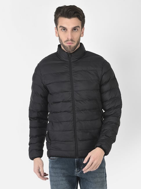 Buy Woodland Black Regular Fit High Neck Jacket for Men Online @ Tata CLiQ