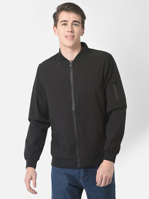 Crimsoune Club Black Regular Fit Bomber Jacket-picture-26