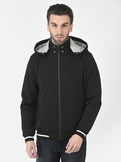 Crimsoune Club Black Regular Fit Hooded Jacket-picture-28