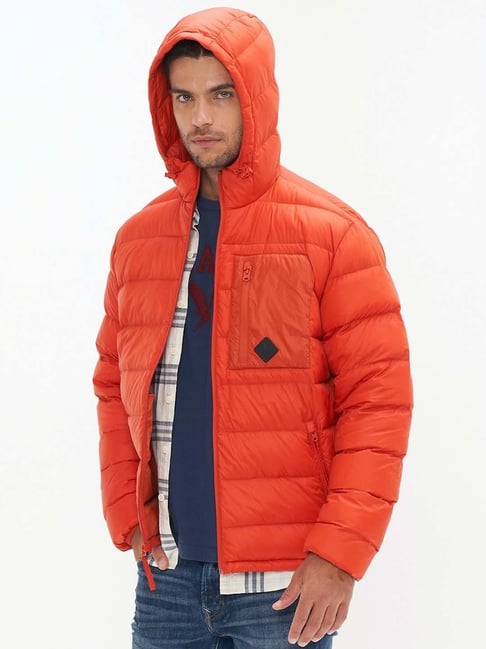 Buy Columbia Orange Tall Heights Hooded Softshell Jackets For Men Online at  Adventuras | 502093