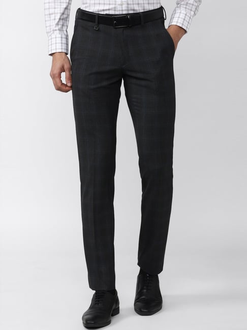 Buy Arrow Men Black Mid Rise Hudson Tailored Fit Formal Trousers  NNNOWcom