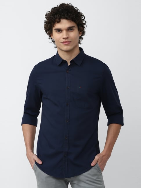 Legacy Attire Men Solid Casual Blue Shirt - Buy Legacy Attire Men Solid  Casual Blue Shirt Online at Best Prices in India | Flipkart.com
