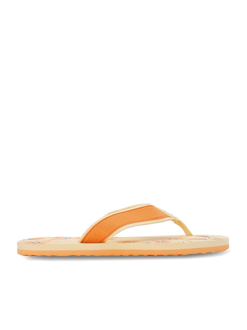 Puma Women's Sofi V4 Orange Flip Flops