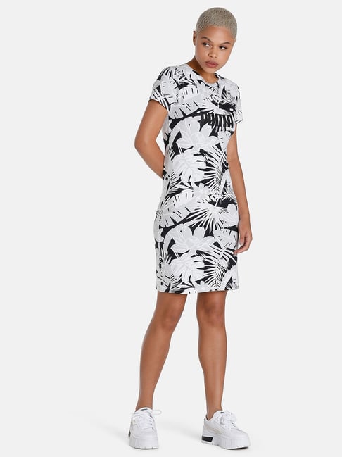 Buy Puma White Cotton Floral Print Shift Dress for Women Online @ Tata CLiQ