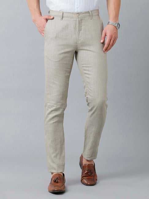 Buy Scullers Slim Fit Men Grey Trousers Online at desertcartEGYPT