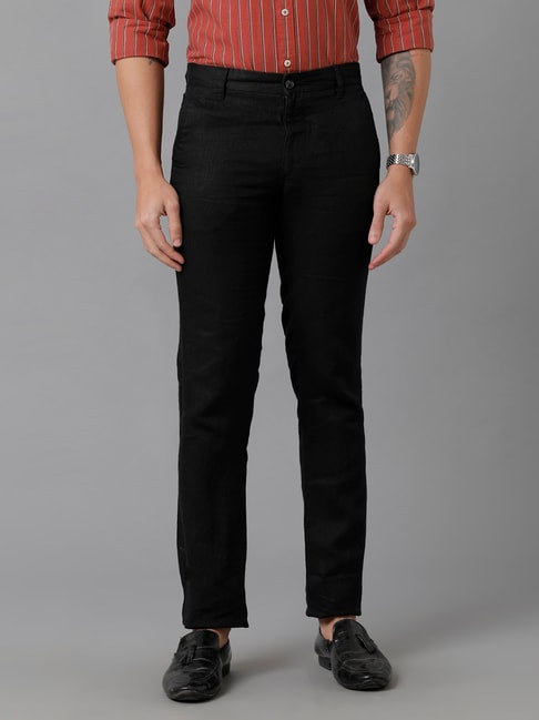 Buy Black Trousers & Pants for Men by JOHN PLAYERS Online | Ajio.com