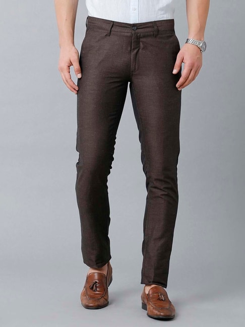 Lanitex Dark Brown Herringbone Custom Trousers – Yeossal & Co