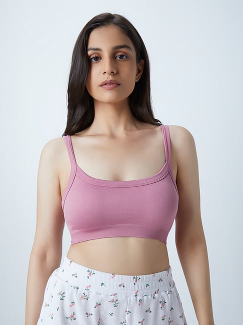 Superstar by Westside Mauve Non-Padded Seam-Free Bra Price in India