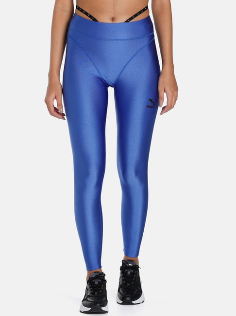 Buy Puma Royal Blue Slim Fit High Rise Tights for Women Online