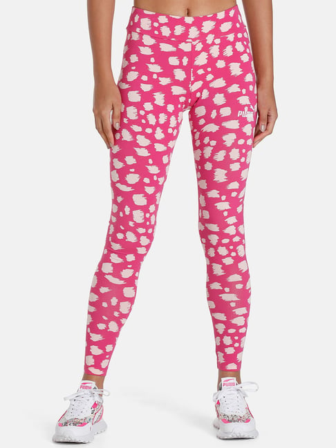 Buy Puma Pink Mid Rise Tights for Women Online @ Tata CLiQ