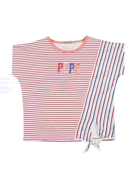 Pepe Jeans Kids White Striped T-Shirt-picture-23