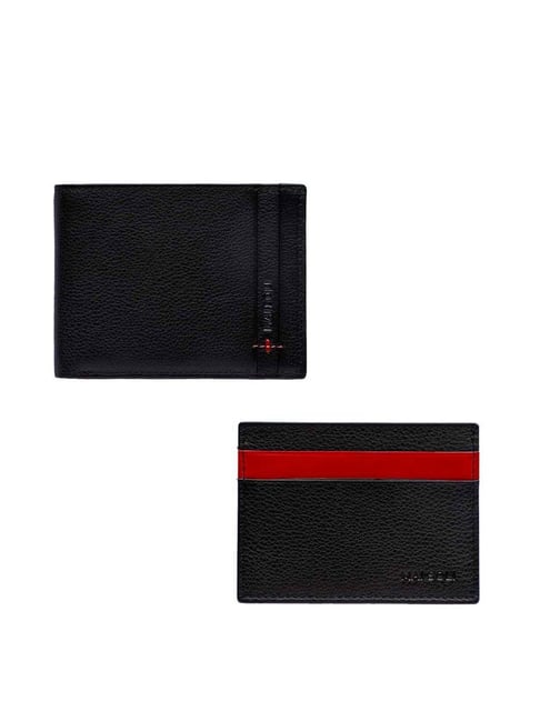 Neo Bi-Fold Wallet + Card Holder Gift Set - Black / Red – Mai Soli