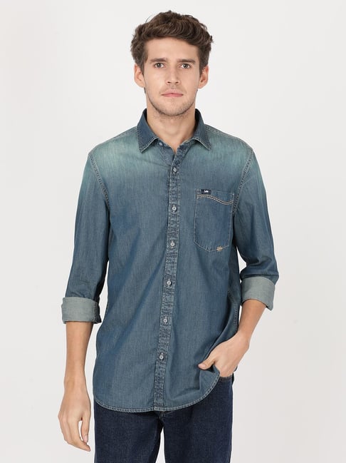 lee slim fit shirt