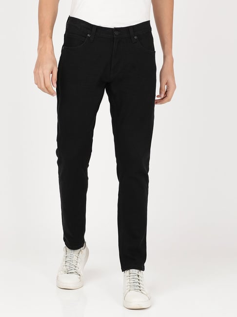 Lee Black Cotton Regular Fit Jeans