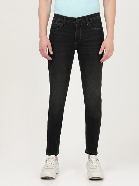 Lee Black Cotton Skinny Fit Jeans