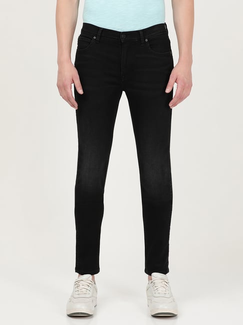 Lee Black Cotton Skinny Fit Jeans