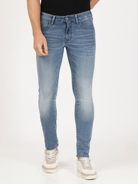 Wrangler Light Indigo Cotton Skinny Fit Jeans-picture-35
