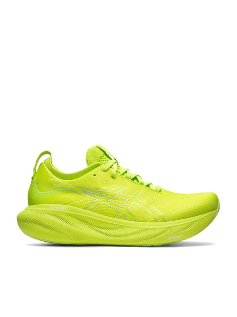 Asics lime green running on sale shoes