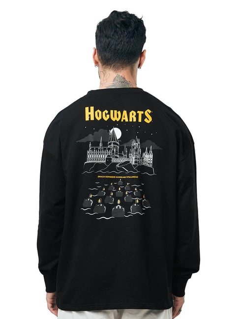 Buy The Souled Store Black Harry Potter: Hogwarts Oversized T