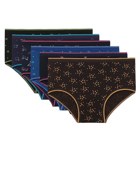 Buy BODYCARE Pack of 9 Panties in Assorted Color online