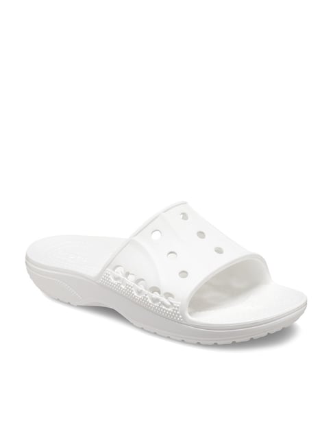 Croc best sale slides white