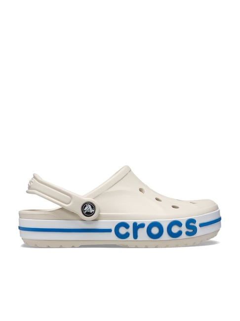 Crocs Men's Bayaband Off White Back Strap Clogs