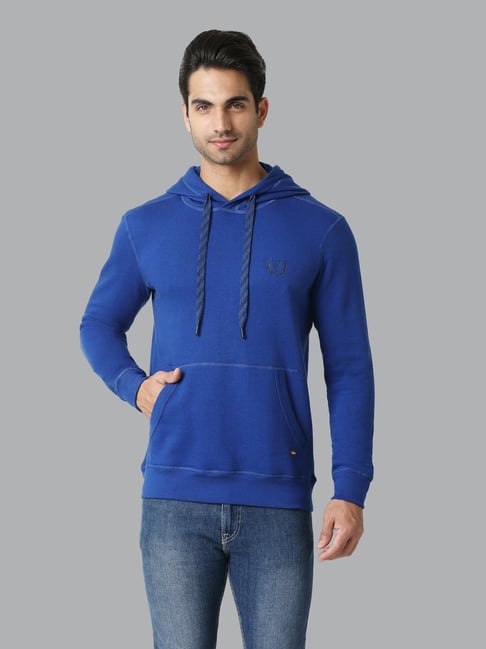 Buy Van Heusen Blue Regular Fit Hooded Sweatshirts for Mens Online @ Tata  CLiQ