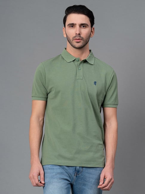 Louis Philippe Solid Men Polo Neck Green T-Shirt - Buy Louis Philippe Solid  Men Polo Neck Green T-Shirt Online at Best Prices in India