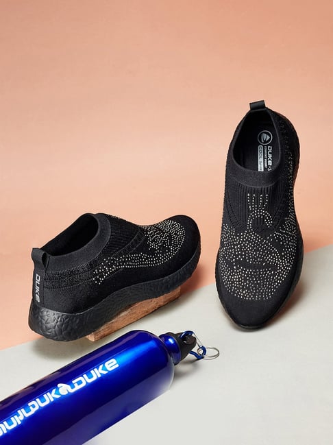 Duke Women's Black Running Shoes-picture-11