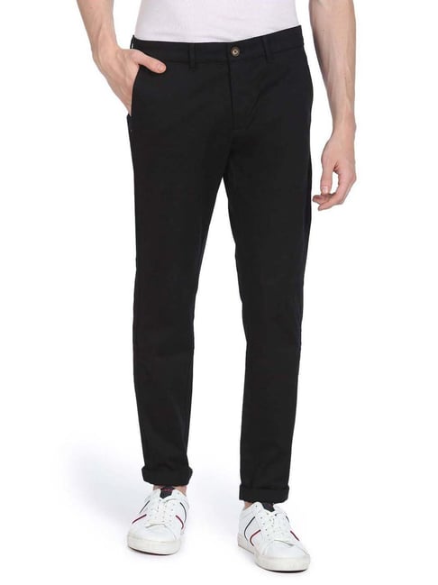 U S Polo Assn U.S. Polo Assn. Black Cotton Slim Fit Chinos