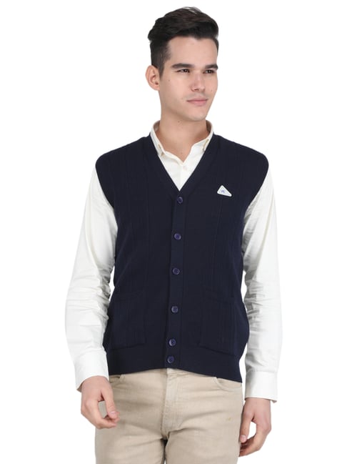 Monte Carlo Navy Regular Fit Cardigan