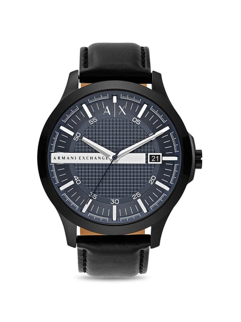 Armani exchange best sale black watch mens