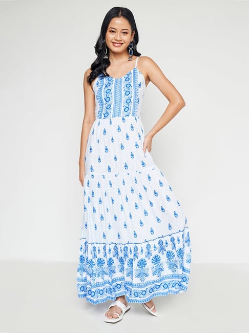 Global desi hotsell blue maxi dress