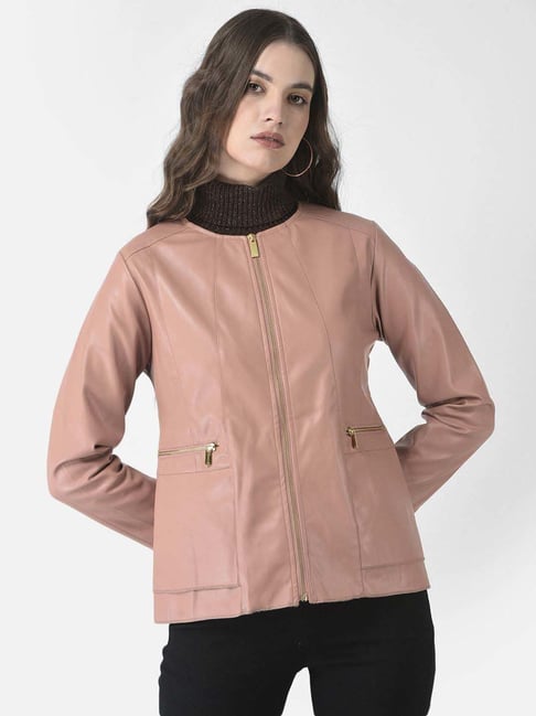 Michael Kors Women's Leather Moto Jacket - Macy's