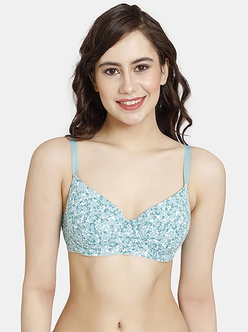 Buy Zivame Rosaline Double Layered Non Wired Full Coverage Super Support Bra  - Anthracite Online