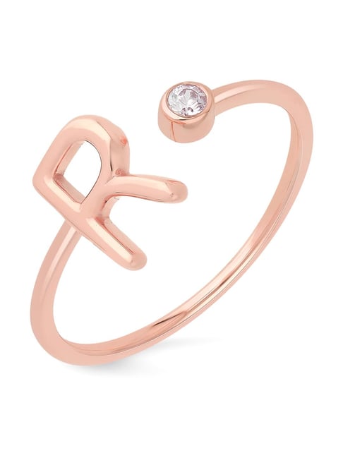 Buy Malabar Gold and Diamonds 14k Gold Alphabet R Ring for Women - Main Image