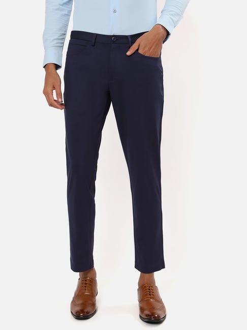 Buy Navy Blue Trousers  Pants for Men by ALTHEORY Online  Ajiocom