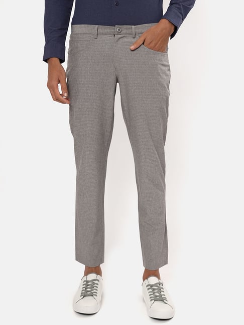 Buy Textured Slim Fit Trousers with Insert Pockets Online at Best Prices in  India - JioMart.