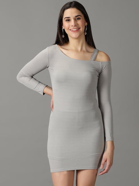 Marleny Bodycon Mini Dress - Grey | Fashion Nova, Dresses | Fashion Nova