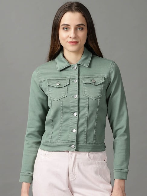 Daria Denim Jacket • American Threads Women's Trendy Boutique –  americanthreads