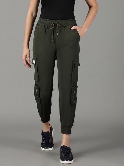 Olive joggers womens hot sale