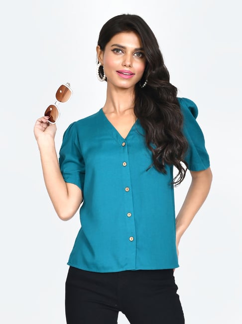 Zink London Teal Shirt Price in India