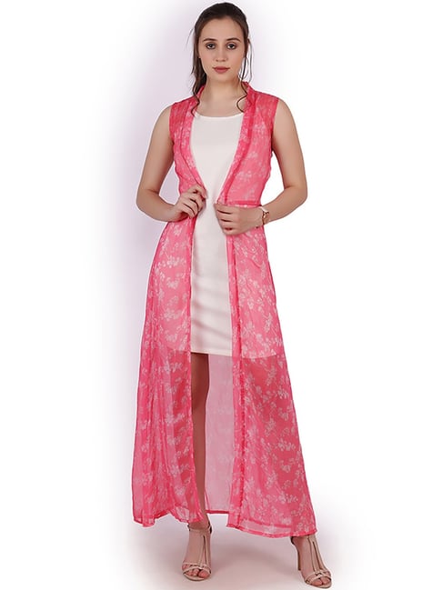 Cation Pink Printed Shrug-picture-28