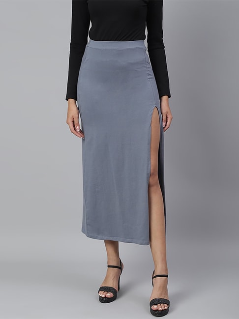 Cation Grey Shift Skirt Price in India