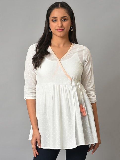 Buy Off White Leggings for Women by Jaipur Kurti Online | Ajio.com