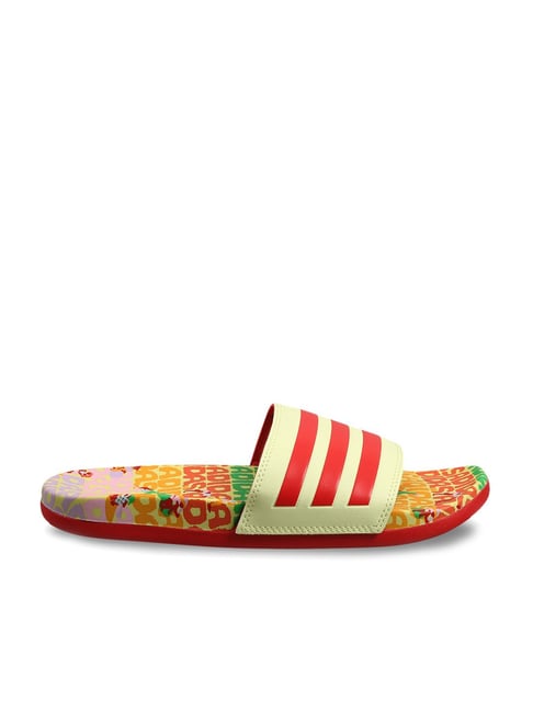 Adidas Women's ADILETTE COMFORT Red Slides