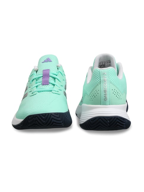 adidas gazelle silver green womens Women's adidas Gamecourt 2.0 Tennis Shoes