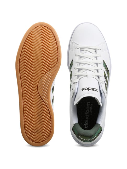 Buy Adidas Men s GRAND COURT 2.0 White Casual Sneakers for Men at